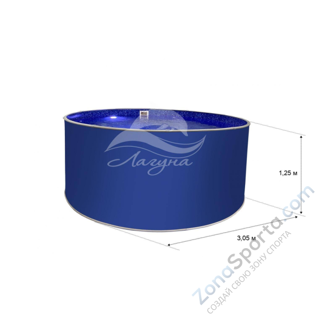 Круглый бассейн Лагуна ТМ236 3,05 х 1,25 м