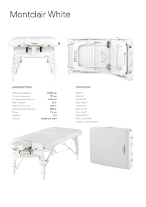 Массажный стол складной Master Montclair (79 см)широкий