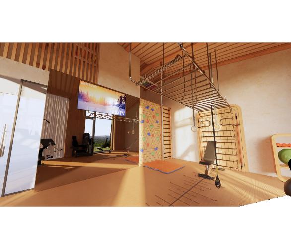 Многофункциональный комплекс с элементами отделки частных яхт и рукоходом шведская стенка Desire Regatta Sky