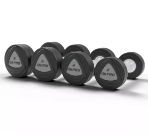 Набор полиуретановых гантелей от 32 до 40 кг (шаг 2 кг) OKPRO OK1032B-32-40-G