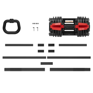 Набор регулируемый штанга+гантель+гиря HyFit 24 кг
