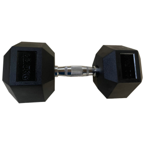 Обрезиненная гексагональная гантель INEX Hex Dumbbell 22,5 кг