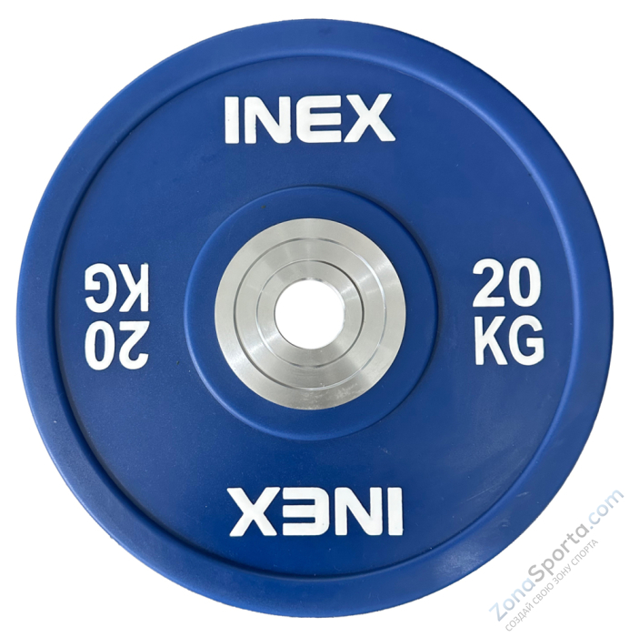 Олимпийский диск в уретане INEX PU Bumper Plate 20 кг