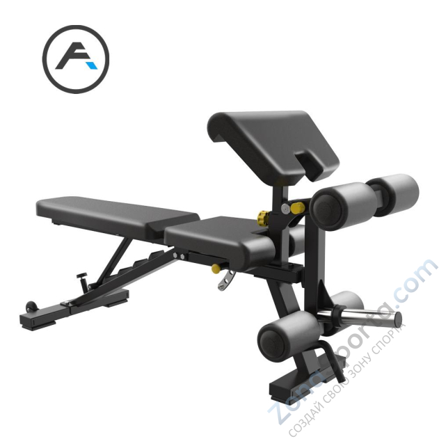 Регулируемая скамейка в комплекте с агрегатом для ног и партой Скота Apex AP-214 Max