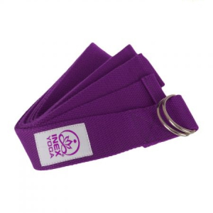 Ремень для йоги INEX Stretch Strap 240 см, фиолетовый
