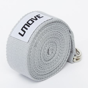 Ремень для йоги Umove Yoga Stretching Strap 240 см, светло-серый