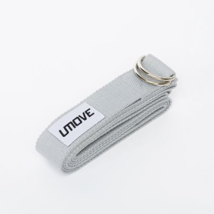 Ремень для йоги Umove Yoga Stretching Strap 240 см, светло-серый