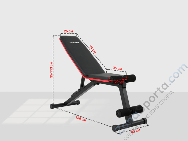 Скамья силовая универсальная Unix Fit Bench 110