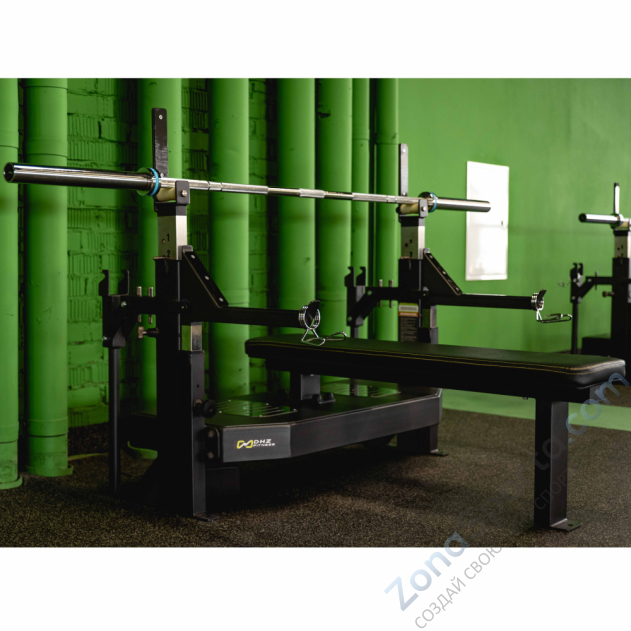 Скамья-стойка домкратная для жима лежа со страховочными упорами Olimpic Bench DHZ Fitness A-3146