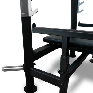 Скамья для жима лёжа со страховочными упорами Bronze Gym Partner ML-902