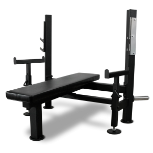 Скамья для жима лёжа со страховочными упорами Bronze Gym Partner ML-902