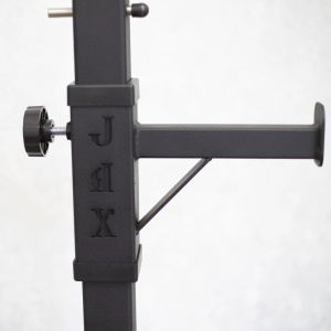 Скамья для жима + Стойки со страховкой и брусьями DEXsport ASD-0090_Black+ASD-0140-JAX-Black