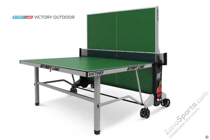 Стол теннисный Victory 6 Всепогодный Зелёный