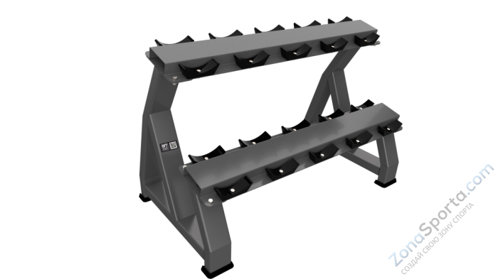 Стойка для гантелей двухъярусная (на 5 пар) Original FitTools FT-PUDMBRK-5P