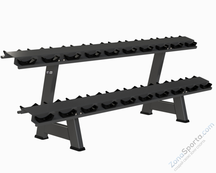 Стойка для гантелей двухъярусная Original FitTools FT-HDR-20