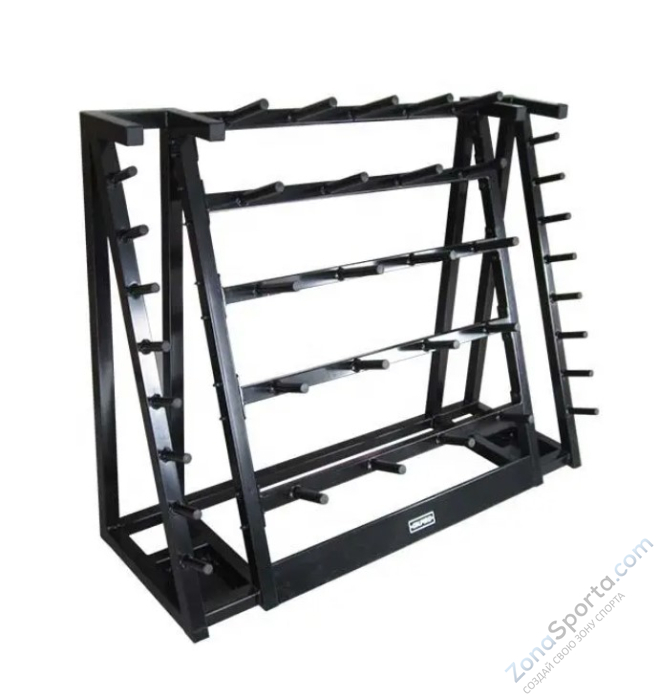 Стойка для памп-штанг на 20 наборов OKPRO OK0019