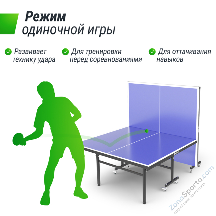 Теннисный стол Unix Line Indoor 15 mm MDF (Blue)