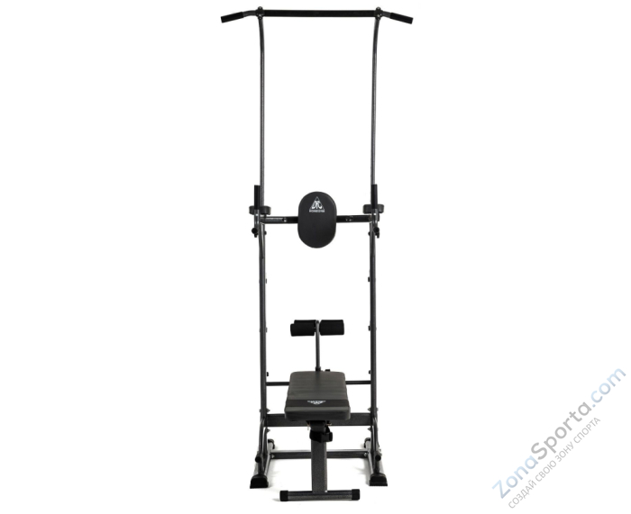 Турник-брусья с прямой скамьей с валиками DFC G-series