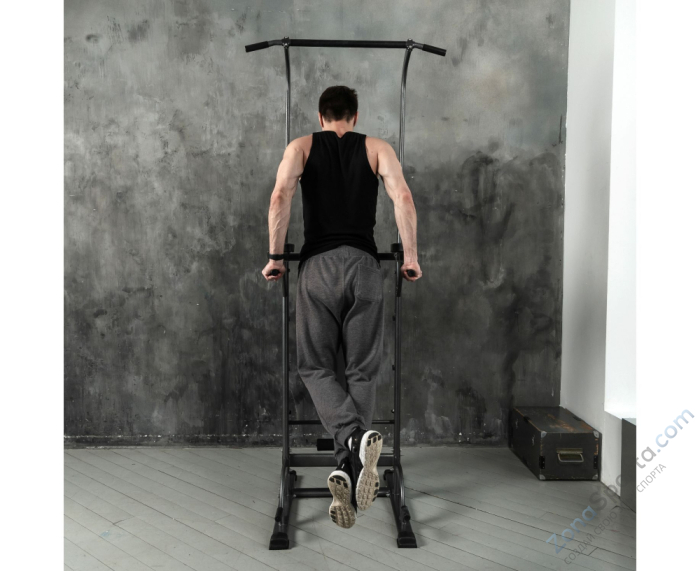 Турник-брусья с прямой скамьей с валиками DFC G-series