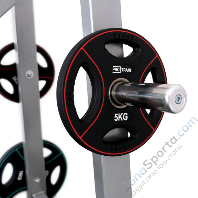 Жим ногами под углом 45 на свободных весах Protrain 8228