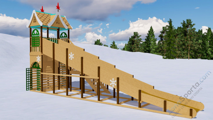 Зимняя горка Волшебная зима 1