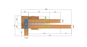 Зимняя деревянная горка IgraGrad Snow Fox 19 с тремя скатами