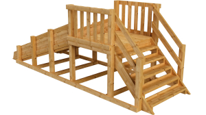 Зимняя деревянная заливная горка Ледянка (пропитка)
