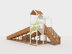 Зимняя горка IgraGrad Snow Fox скат 8 и 5 м мод.1