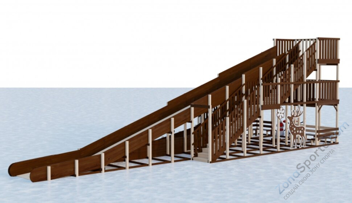 Зимняя горка Самара