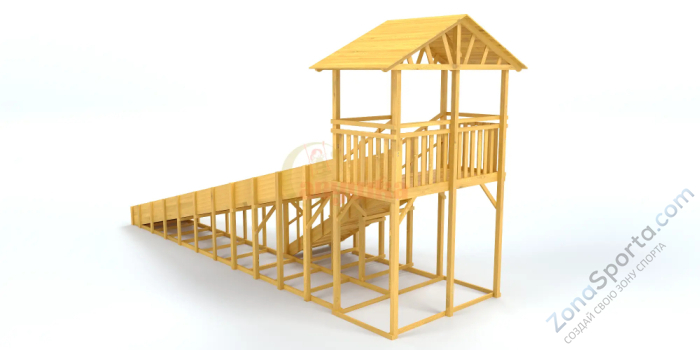 Зимняя горка Савушка Зима Wood-8/1