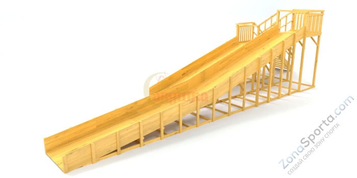 Зимняя горка Савушка Зима Wood-9