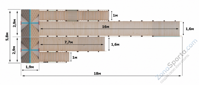Зимняя горка Волшебная Зима 4